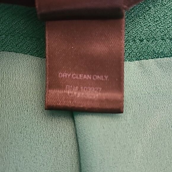 MARC Marc Jacobs TEAL WOOL SKIRT With Bows & Gold Zipper Pull Lined Size 4 Glee - Picture 7 of 10